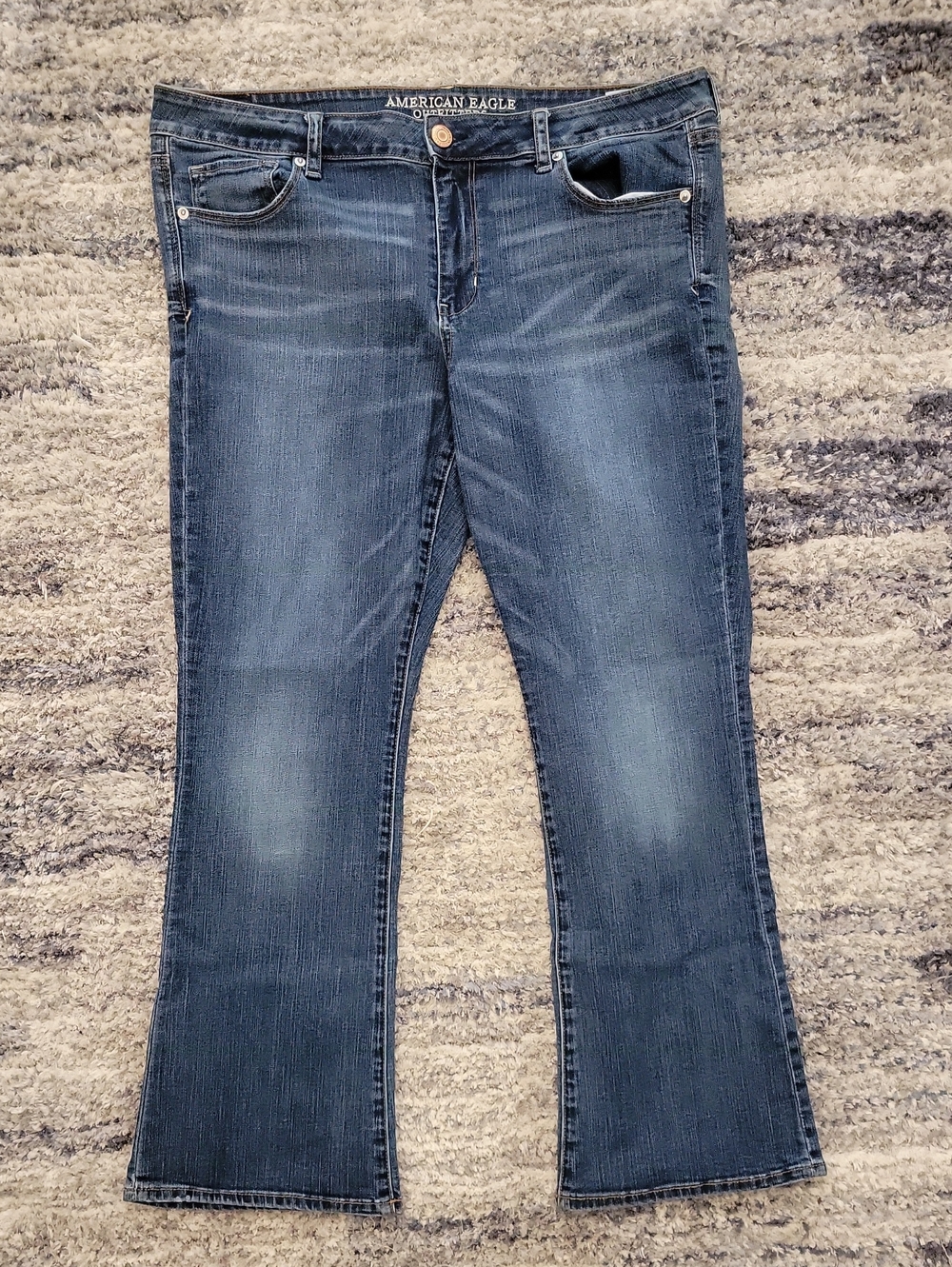 American Eagle Skinny Kick Super Stretch Jeans Women's 18 Short
